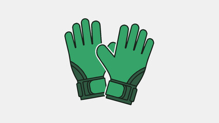 Green Goalkeeper Gloves: This pair of green goalkeeper gloves are an essential gear for every goalkeeper to save the ball.