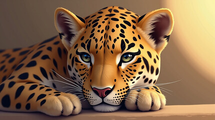 portrait of a leopard