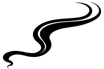 Abstract Wavy Line &ndash; Vector Art for Flow, Motion & Design

