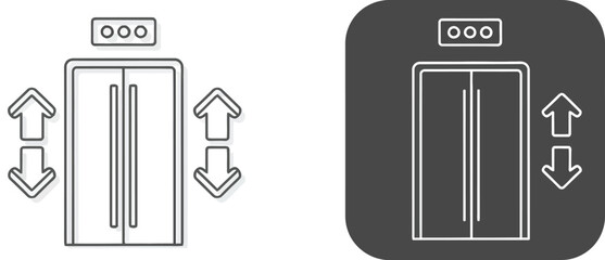 Elevator doors opening and closing