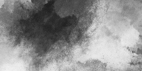 Abstract black smoke steam moves on a white background . The concept of aromatherapy.  Grunge black grey old background in distressed vintage design. white cloud and black sky textured background .