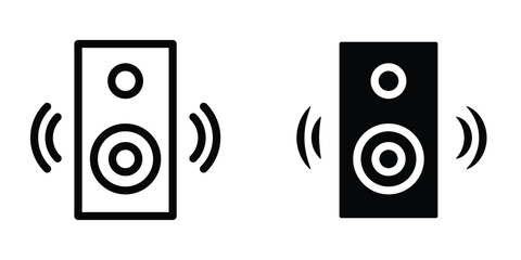 Multimedia speaker icon design template