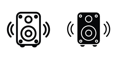 Multimedia speaker icon design template