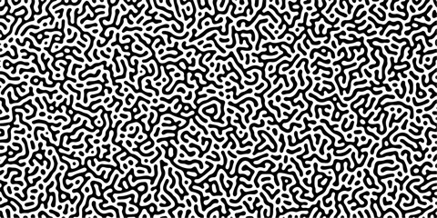 Abstract Turing organic wallpaper with background. Diffusion reaction seamless vector pattern. Natural seamless line pattern. Natural seamless line pattern. Linear design with biological shapes.