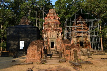 カンボジア ロリュオス遺跡群 プリア・コー