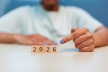 Future planning milestone year 2026 office setting visual insight focused perspective growth concept