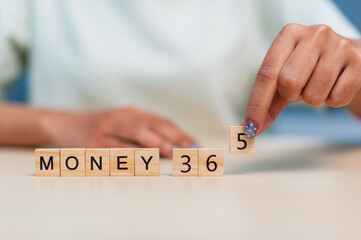 Money management tips and strategies home office minimalist close-up financial literacy