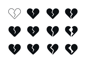 Depression Icon Set. Depression. Icon set. Set Logo of depressio