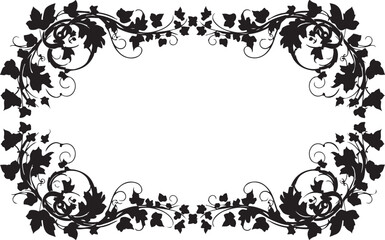 Vintage Floral Botanical Frame Illustration
Elegant Black & White Flower Border Design
Classic Botanical Wreath Frame Art