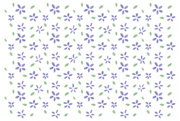 Purple small flowers pattern background