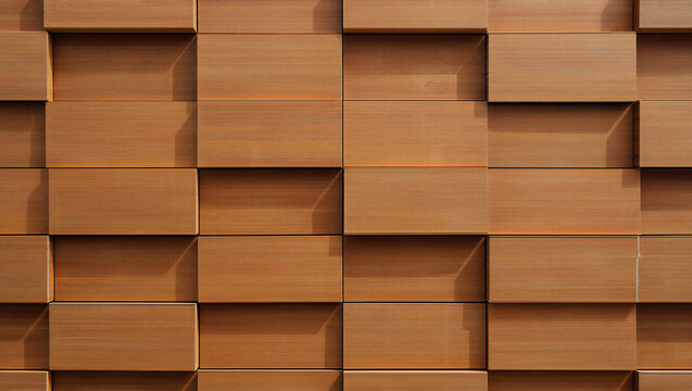 Brown stacked cardboard boxes in a warehouse or storage facility