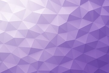 Fototapeta premium Lavender 3D low poly geometric abstract polygon background with soft faceted gradient modern texture