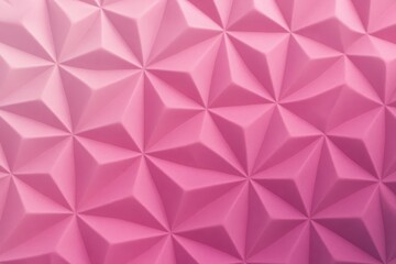 Obraz premium Soft pink 3D low poly geometric polygon abstract background with clean faceted gradient modern texture