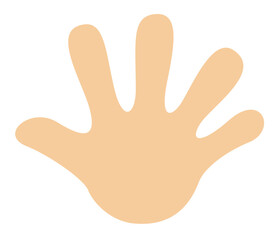 手のひらのハンドサインアイコン（文字なし）