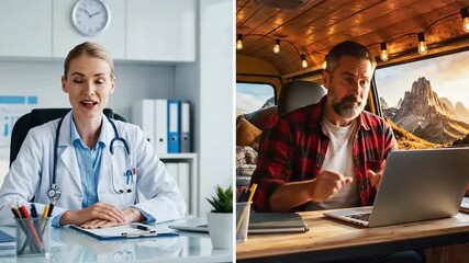 Medical Consultation with Doctor and Patient in a Modern Healthcare Setting