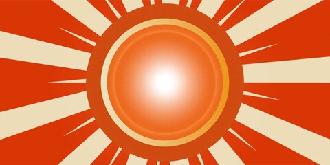 orange retro comics background on old paper texture © Nurus