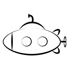 Submarine vector icon