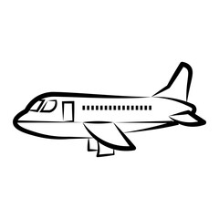 Airplane vector icon