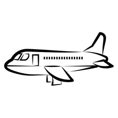 Airplane vector icon