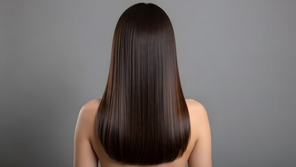 Long straight brown hair
