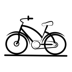 handmade Bicycle vector icon