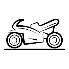 Motorbike vector icon