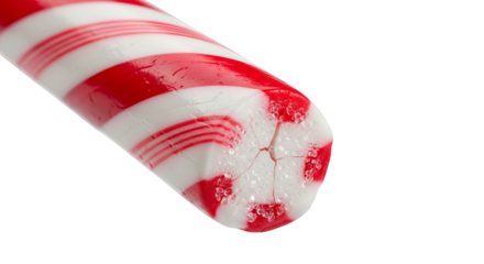 Closeup of cracked peppermint candy with sugar crystals