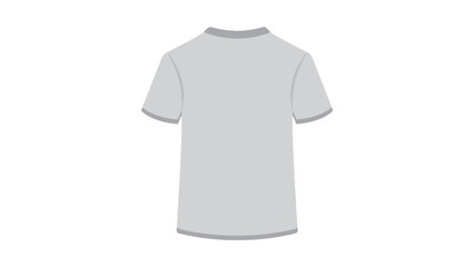 Fototapeta premium Front and back view of a blank white long-sleeve V-neck t-shirt with dark grey sleeves on a white background.