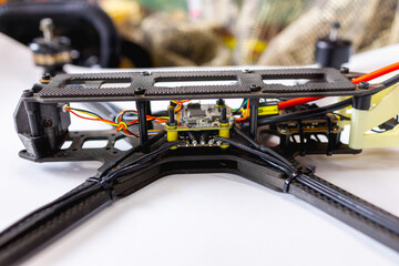 Small Drone Manufacturing Process in Workshop