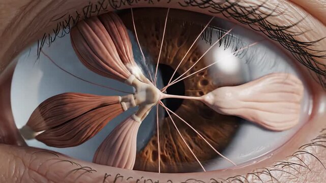 Medical Visualization of Human Iris Muscles and Ciliary Body