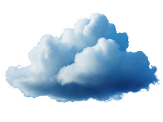 blue cloud, clipart illustration png element isolated on transparent background