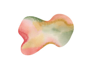 Grunge abstract circle drawn with brush stroke, clipart illustration png element isolated on transparent background