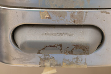 Button with the word Antimicrobial