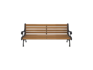 bench in the park, illustration png element isolated on transparent background