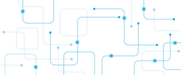 Abstract futuristic technology background. Technology background with crossed lines and dots.