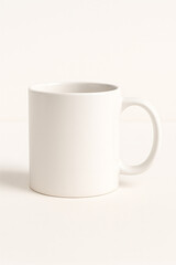 Fototapeta premium Ceramic coffee mug mockup, plain white design