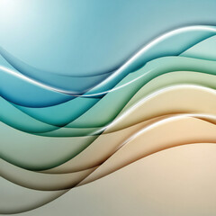 abstract wave background, flowing curves, layered gradient, modern abstract, soft highlights, clean texture, minimal design, abstract lines, smooth curves, elegant background, calm aesthetic, digital 