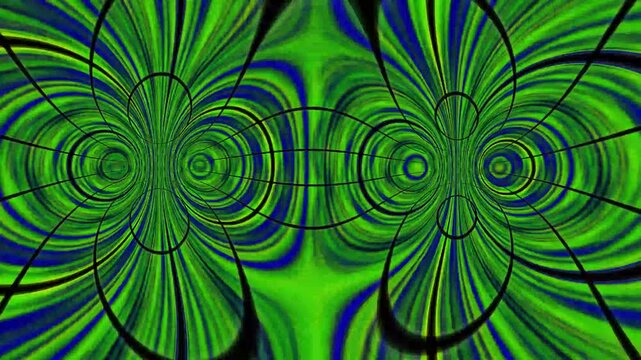 abstract green background with circles