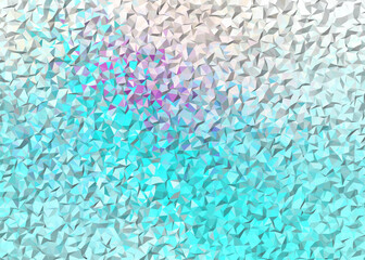 Abstract mosaic of geometric shapes in vibrant yellow, orange, and blue hues, evoking a sense of artistic texture and modern design