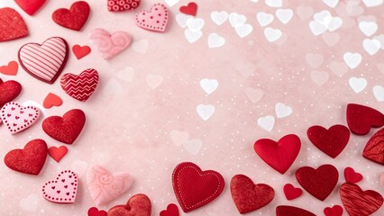 Valentine theme with many hearts design