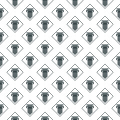 Obraz premium Column Pillar seamless pattern isolated on white background