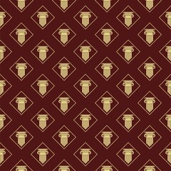 Obraz premium Column Pillar seamless pattern isolated on color background
