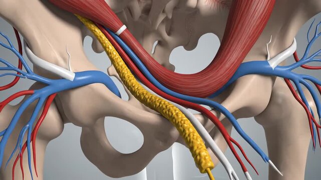 3D Anatomical Visualization of the Human Pelvis and Major Muscles