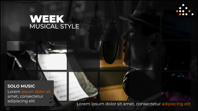 Stylish Opening Template for Presentations and Slideshows