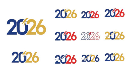 Graphic illustration for Happy New Year 2026 celebrations and the New Year.