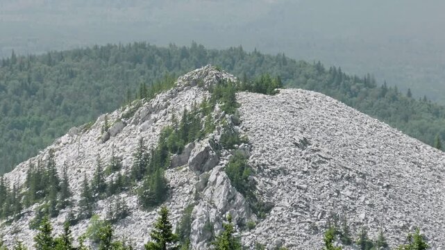 Southern Urals, Zyuratkul National Park: view of the Golaya Sopka Mountain from the Zyuratkul ridge.
