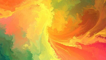 Vibrant abstract fluid art with dynamic swirling colors and organic textures.