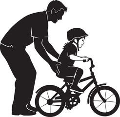 Father Teaching Child to Ride a Bicycle
Dad and Kid Bike Lesson &ndash; Family Bonding Moment
Parent and Child Cycling Together Silhouette