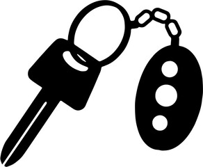 keys on white background for car or home 