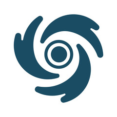 Black hole icon svg cut file. Isolated vector illustration. © db